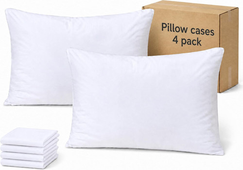 White pillow cases - pillow, standard